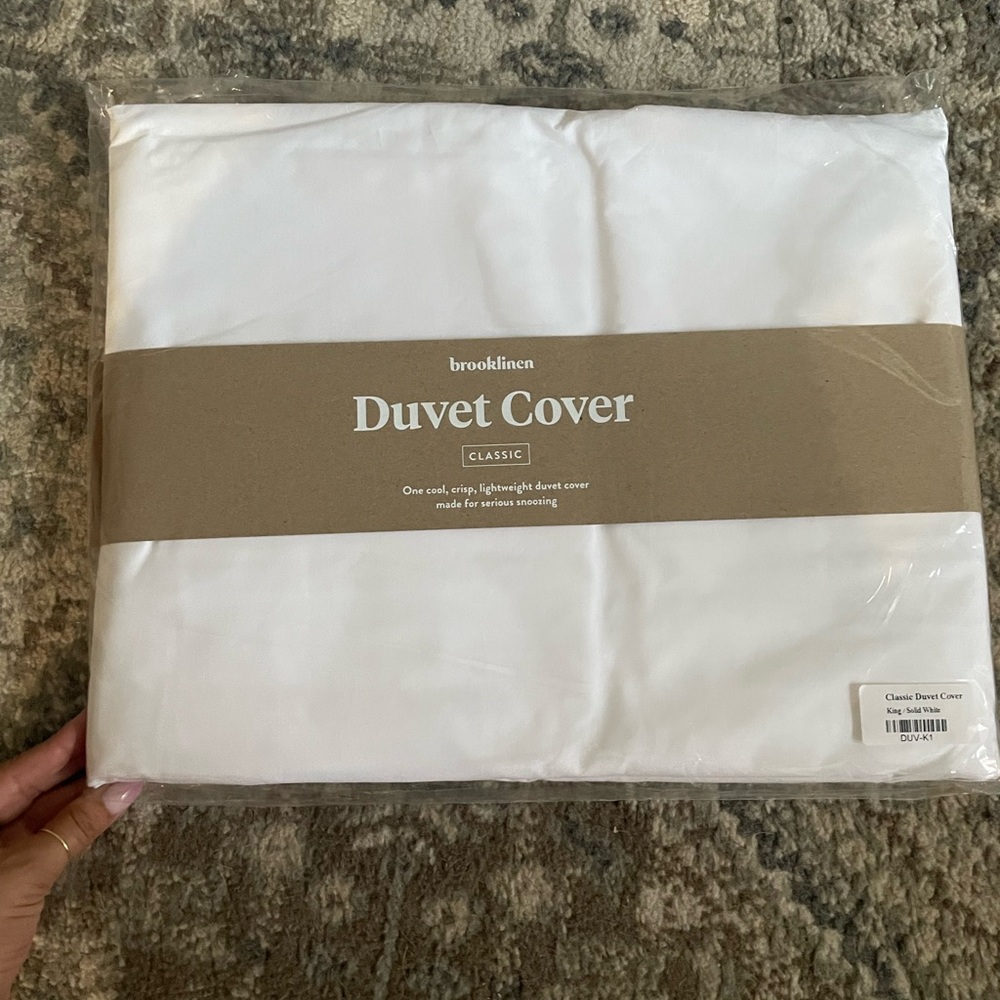 Brooklinen duvet cover